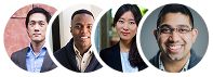people images circular set icon